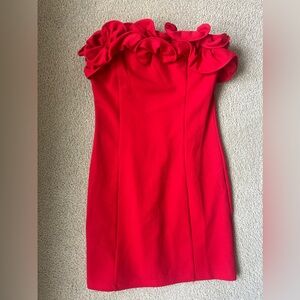 CRISTINA MINI DRESS IN RED XS